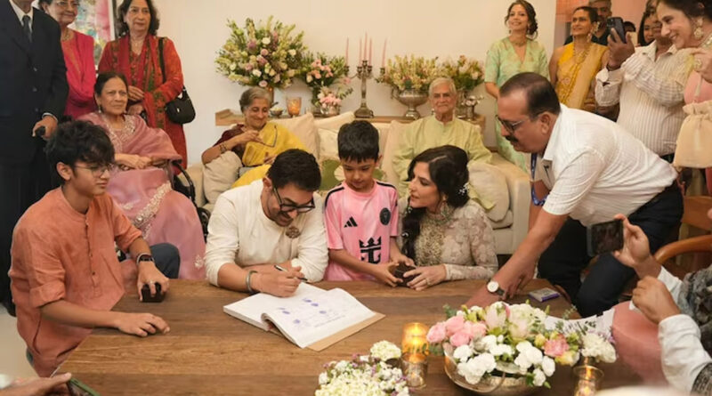 আমির খান ও গৌরী স্প্র্যাটের ঘরোয়া বিয়ের ছবি