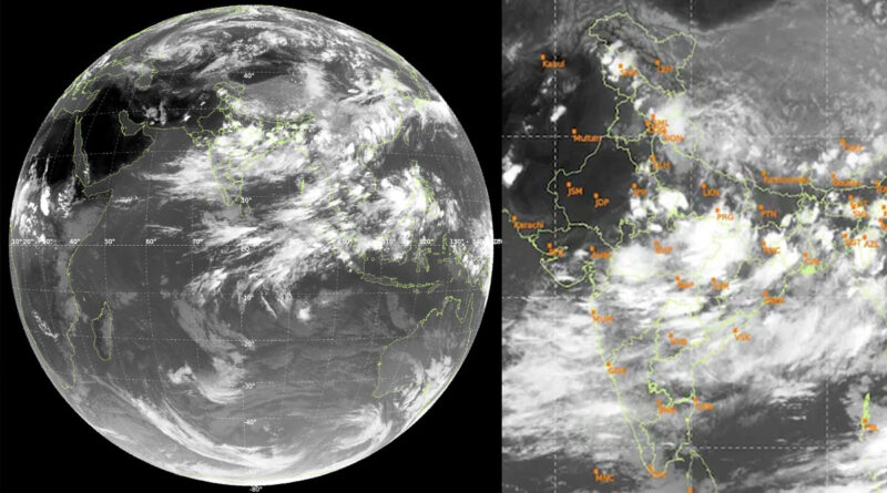 ISRO উপগ্রহ চিত্রে উত্তর ভারতে সক্রিয় মৌসুমী বায়ুর ছবি